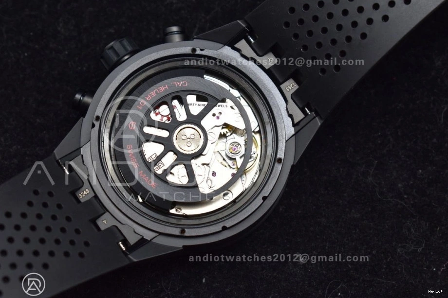 Ceramic HEUER Full Cal. Carrera A1887 XF Blk 01 45mm 0224